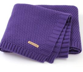 MOTOHOOD Kids Blanket Casual Baby Blankets Knitted Newborn Swaddle Wrap Soft Toddler Sofa Crib Quilt Baby Stroller Blanket