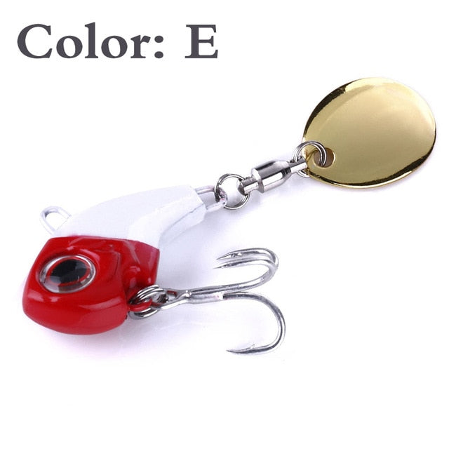 1Pcs Rotating Metal VIB vibration Bait Spinner Spoon Fishing Lures 9g 16g 21g Jigs Trout Winter Fishing Hard Baits Tackle Pesca