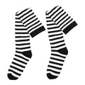 Black White Striped Long Stocking Women Warm Cotton Over The Knee Socks Sexy Thigh High Stockings Autumn Winter New 1 Pair