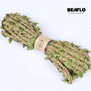 10M Artificial Vine Leaf Decoration Vivid Rattan Leaf Vagina Grass Fake Plants Cord String Leaves For Home Garden Party Decor