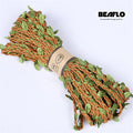 10M Artificial Vine Leaf Decoration Vivid Rattan Leaf Vagina Grass Fake Plants Cord String Leaves For Home Garden Party Decor