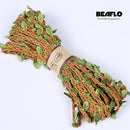 10M Artificial Vine Leaf Decoration Vivid Rattan Leaf Vagina Grass Fake Plants Cord String Leaves For Home Garden Party Decor