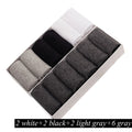 12 Pairs/Lot Plus Size Men's Cotton Socks Business Men Deodorant Crew Socks Breathable Male Solid Color US size(7-11.5) EU 39-48