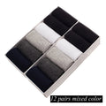 12 Pairs/Lot Plus Size Men's Cotton Socks Business Men Deodorant Crew Socks Breathable Male Solid Color US size(7-11.5) EU 39-48