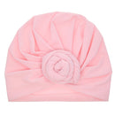 Cute Cotton Blend Baby Turban Hat Newborn Beanie Caps Kids Girls Headwear Infant Toddler Shower Hat Birthday Gift Photo Props