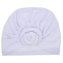 Cute Cotton Blend Baby Turban Hat Newborn Beanie Caps Kids Girls Headwear Infant Toddler Shower Hat Birthday Gift Photo Props