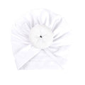 Cute Cotton Blend Baby Turban Hat Newborn Beanie Caps Kids Girls Headwear Infant Toddler Shower Hat Birthday Gift Photo Props