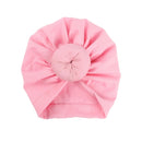 Cute Cotton Blend Baby Turban Hat Newborn Beanie Caps Kids Girls Headwear Infant Toddler Shower Hat Birthday Gift Photo Props
