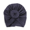 Cute Cotton Blend Baby Turban Hat Newborn Beanie Caps Kids Girls Headwear Infant Toddler Shower Hat Birthday Gift Photo Props