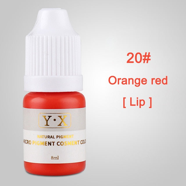 Semi Permanent Makeup Eyebrow Ink Lips Eye Line Tattoo Color Microblading Pigment MH88