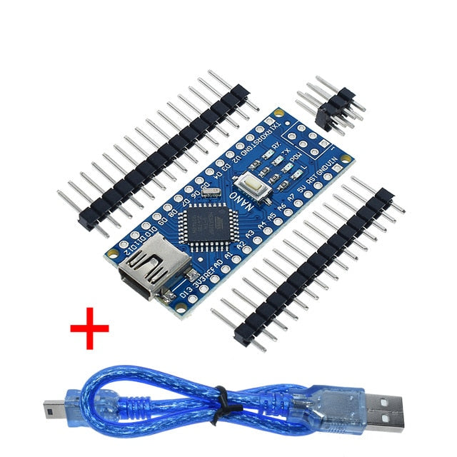 1PCS Promotion For arduino Nano 3.0 Atmega328 Controller Compatible Board WAVGAT Module PCB Development Board without USB V3.0