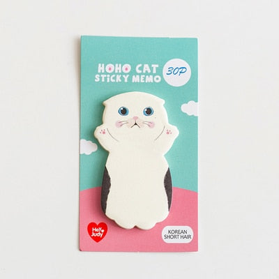 1 Pcs Cute Cat Series Sticky Note Student Message Sticker N Times Memo Pad Scrapbooking School Label Stationery