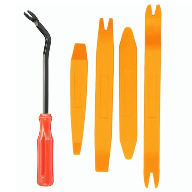 Auto Door Clip Panel Trim Removal Tool Kits Navigation Disassembly Seesaw Car Interior Plastic Seesaw Conversion Tool 4/10 Sets