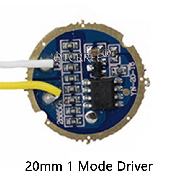 Cree XM-L LED T6 White Light with 20mm star pcb+ 3.7V 5modes led Driver +T6 10degree led Lens with Base Holder kit