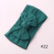 1PCS New Braid Nylon Bow Headbands,Cable Knit Solid Wide Nylon Headbands Turban, Baby Girls Head Wrap Hair Accessories 27 colors