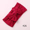 1PCS New Braid Nylon Bow Headbands,Cable Knit Solid Wide Nylon Headbands Turban, Baby Girls Head Wrap Hair Accessories 27 colors