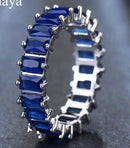 EMMAYA Silver Color Unique Design CZ Ring Paved Austrian Zircon Fashion Women Ring Jewelry