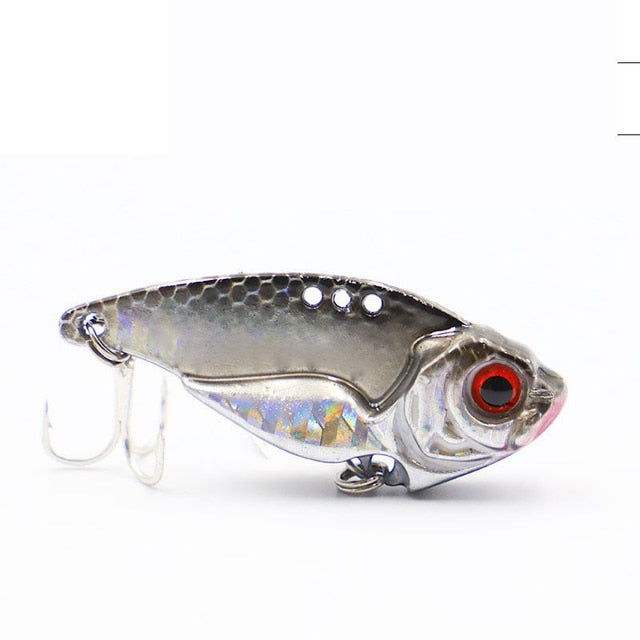 7/10/15/20g 3D EyesMetal Vib Blade Lure Sinking Vibration Baits Artificial Vibe for Bass Pike Perch Fishing 12 Colors