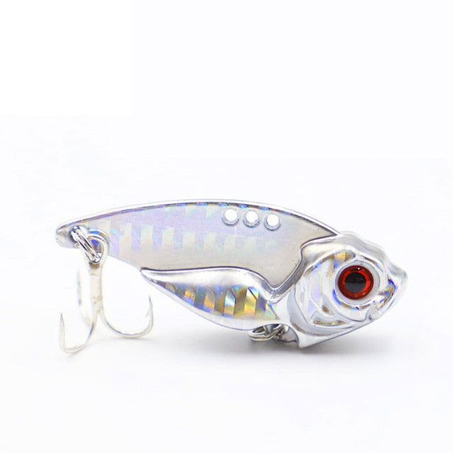 7/10/15/20g 3D EyesMetal Vib Blade Lure Sinking Vibration Baits Artificial Vibe for Bass Pike Perch Fishing 12 Colors