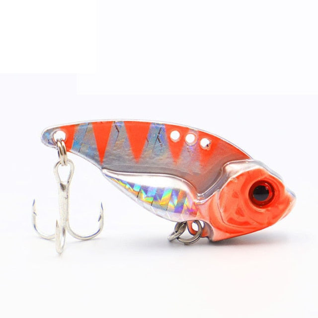 7/10/15/20g 3D EyesMetal Vib Blade Lure Sinking Vibration Baits Artificial Vibe for Bass Pike Perch Fishing 12 Colors