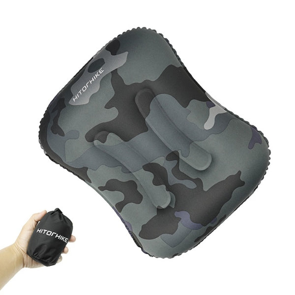 Camping Pillow for Airplane Inflatable Neck Pillow Mini Travel Accessories 4 Colors Comfortable Pillows for Sleep Home Textile