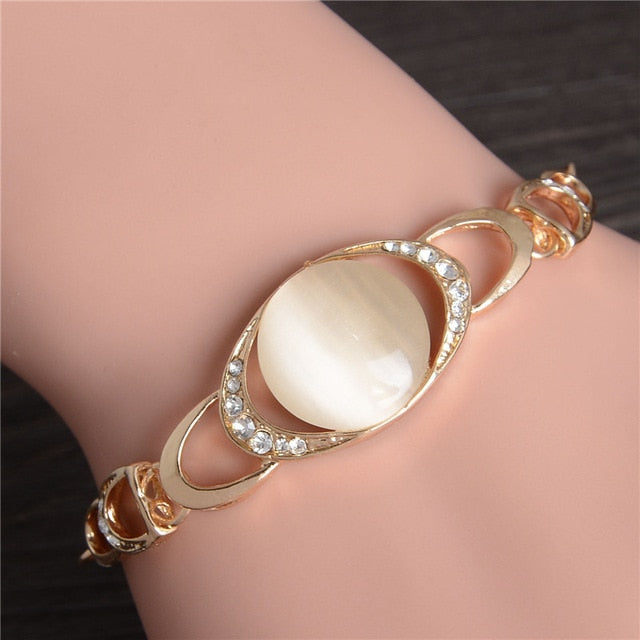 2020 New Woman Bracelets Mulitlayer Gold Color Chain Heart Bracelets & Bangles Charm Bracelets For Women Crystal Bracelets