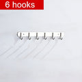 304 Stainless Steel Hook Punch-free Hooks Bathroom Towel Hook Strong Seamless Kitchen Hooks Metal Storage Rack Organizer