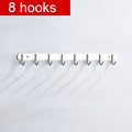 304 Stainless Steel Hook Punch-free Hooks Bathroom Towel Hook Strong Seamless Kitchen Hooks Metal Storage Rack Organizer