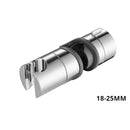 Bathroom Accessories Universal 18~25mm ABS Plastic  Shower Slide Rail Bar Holder Adjustable Clamp Holder Bracket Replacement