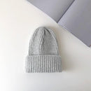New Solid Wool Beanie Knitted Warm Soft Trendy Winter Hats Simple Korean Style Women Wool Casual Caps Elegant All-match Beanie