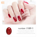 HNUIX 7ml UV Gel nail polish Red glitter glitter soak UV Gel color varnish nail polish DIY varnish Nail art Gel lacquer
