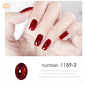 HNUIX 7ml UV Gel nail polish Red glitter glitter soak UV Gel color varnish nail polish DIY varnish Nail art Gel lacquer