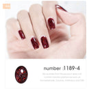 HNUIX 7ml UV Gel nail polish Red glitter glitter soak UV Gel color varnish nail polish DIY varnish Nail art Gel lacquer
