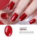 HNUIX 7ml UV Gel nail polish Red glitter glitter soak UV Gel color varnish nail polish DIY varnish Nail art Gel lacquer