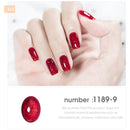 HNUIX 7ml UV Gel nail polish Red glitter glitter soak UV Gel color varnish nail polish DIY varnish Nail art Gel lacquer