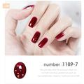 HNUIX 7ml UV Gel nail polish Red glitter glitter soak UV Gel color varnish nail polish DIY varnish Nail art Gel lacquer