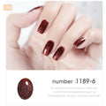 HNUIX 7ml UV Gel nail polish Red glitter glitter soak UV Gel color varnish nail polish DIY varnish Nail art Gel lacquer