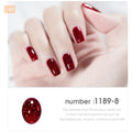 HNUIX 7ml UV Gel nail polish Red glitter glitter soak UV Gel color varnish nail polish DIY varnish Nail art Gel lacquer
