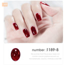 HNUIX 7ml UV Gel nail polish Red glitter glitter soak UV Gel color varnish nail polish DIY varnish Nail art Gel lacquer