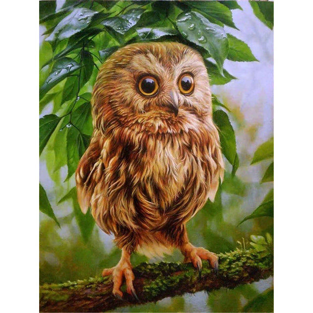 20 Pattern Round Diy Diamond Painting Cross Ctitch Kits 5D Diamond Mosaic Embroidery Flower Owl Mosaic Painting New Year Gift