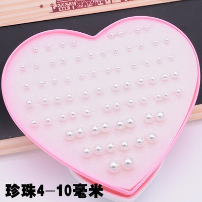 AOMU Multicolor Cryatal 36 Pairs Cartoon Hypoallergenic Plastic Stud Earrings Set For Women Girl Wedding Christmas Gifts Jewelry