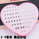 AOMU Multicolor Cryatal 36 Pairs Cartoon Hypoallergenic Plastic Stud Earrings Set For Women Girl Wedding Christmas Gifts Jewelry