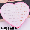 AOMU Multicolor Cryatal 36 Pairs Cartoon Hypoallergenic Plastic Stud Earrings Set For Women Girl Wedding Christmas Gifts Jewelry