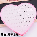 AOMU Multicolor Cryatal 36 Pairs Cartoon Hypoallergenic Plastic Stud Earrings Set For Women Girl Wedding Christmas Gifts Jewelry