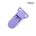 LOFCA 10pcs Baby Pacifier Clips Solid Plastic Pacifier Clips Soother Holder Infant Pacifier Nipples Holder Multi Color Clamp Toy