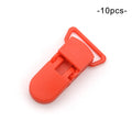 LOFCA 10pcs Baby Pacifier Clips Solid Plastic Pacifier Clips Soother Holder Infant Pacifier Nipples Holder Multi Color Clamp Toy