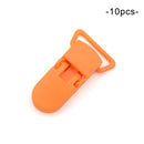 LOFCA 10pcs Baby Pacifier Clips Solid Plastic Pacifier Clips Soother Holder Infant Pacifier Nipples Holder Multi Color Clamp Toy