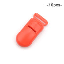 LOFCA 10pcs Baby Pacifier Clips Solid Plastic Pacifier Clips Soother Holder Infant Pacifier Nipples Holder Multi Color Clamp Toy
