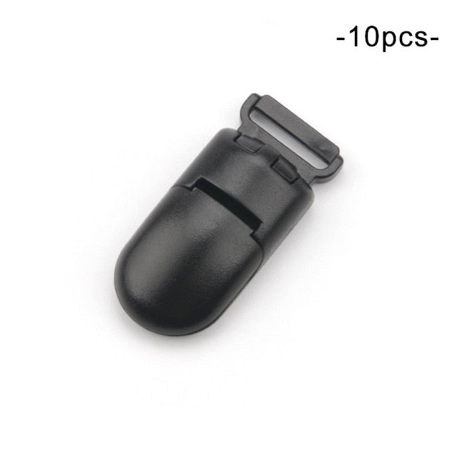 LOFCA 10pcs Baby Pacifier Clips Solid Plastic Pacifier Clips Soother Holder Infant Pacifier Nipples Holder Multi Color Clamp Toy