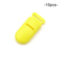 LOFCA 10pcs Baby Pacifier Clips Solid Plastic Pacifier Clips Soother Holder Infant Pacifier Nipples Holder Multi Color Clamp Toy